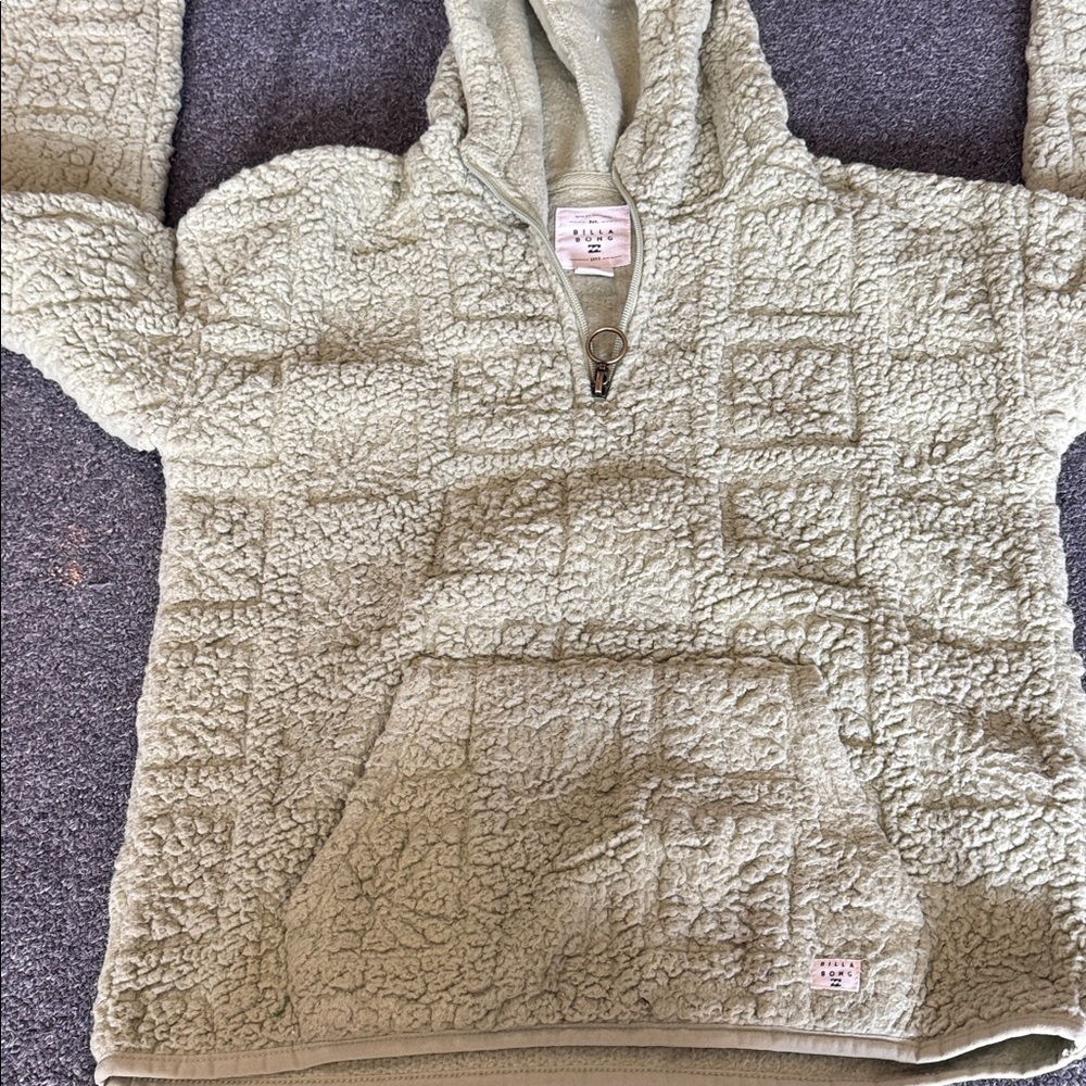 Billabong Textured Hoodie in Cream